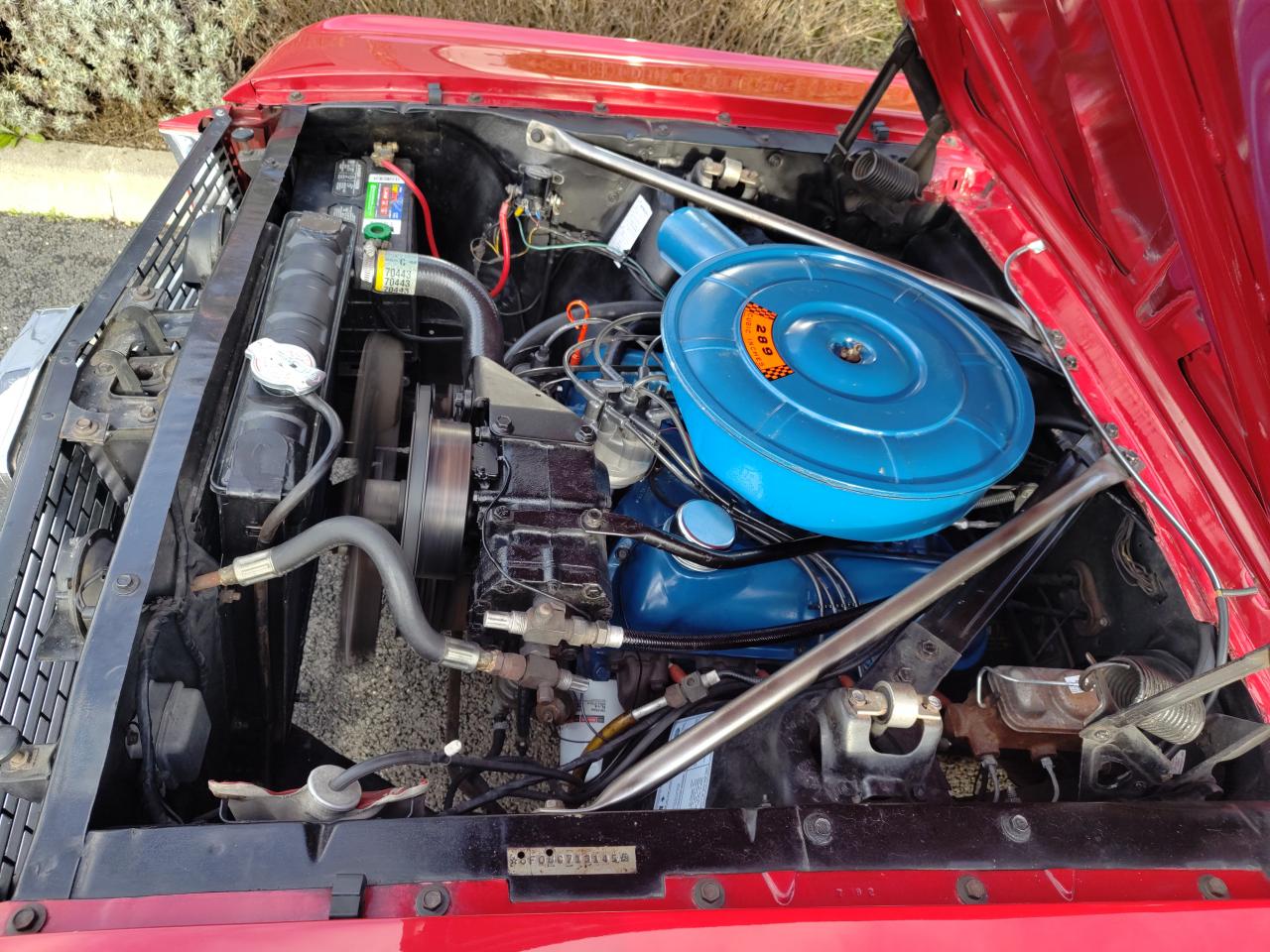 FORD MUSTANG 289 code C, disques, capote elec, boite auto